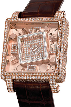 Manhattan Rose Gold Jacob & Co Metropoli