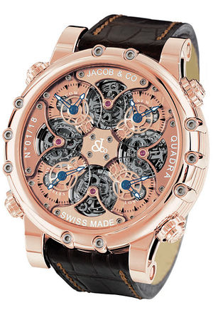 Quadra Rose Gold Jacob & Co Napoleon Quadra Tourbillon