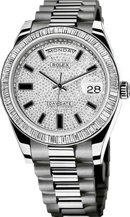 218399 pave diamonds Rolex Day-Date II Archive