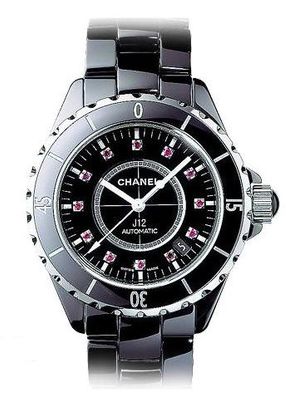 h1635 Chanel J12 Black