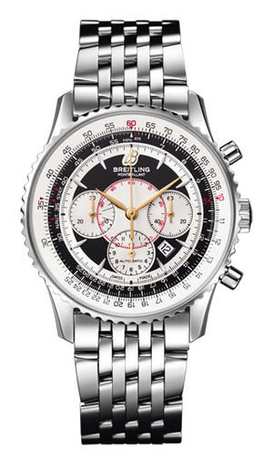 A4170C SS-Black&White-Steel Breitling Navitimer