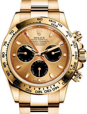 116528 Champagne, black Rolex Cosmograph Daytona