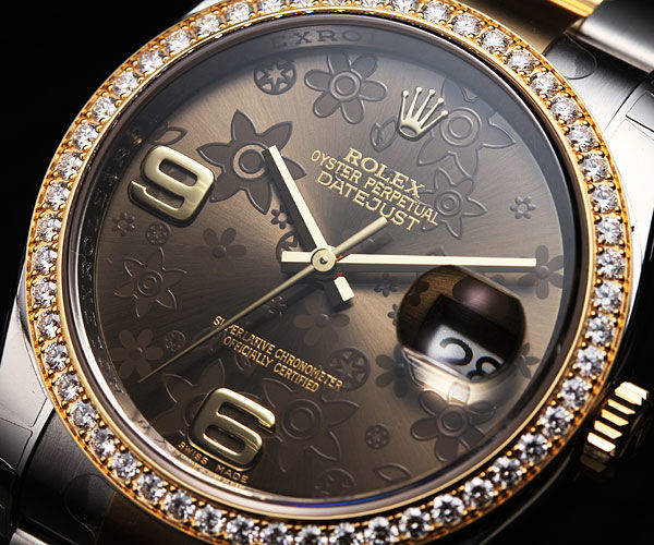 116243 Bronze floral motif Rolex Datejust 36