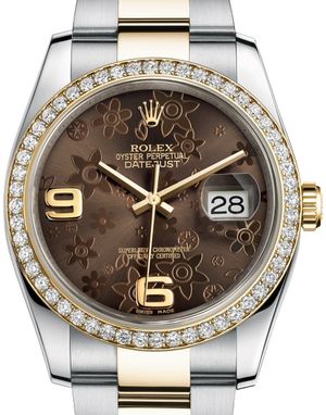 116243 Bronze floral motif Rolex Datejust 36