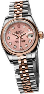 179161 pink champagne dial diamond Rolex Lady-Datejust 26 Archive