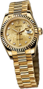 179178 champagne jubilee dial diamond Rolex Lady-Datejust 26 Archive