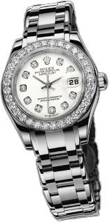 80299 white diamond dial Rolex Pearlmaster