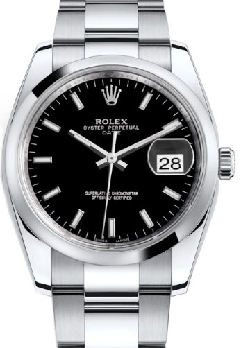115200 black dial Rolex Oyster Perpetual