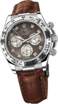 116519 dark pearl dial diamonds Rolex Cosmograph Daytona