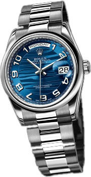 118209 Blue  Rolex Day-Date 36