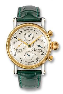 CH 7521 CD R Green Chronoswiss Chronometer Chronograph