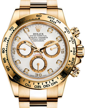 116508 White set with diamonds Rolex Cosmograph Daytona