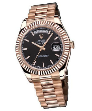 218235 black dial  markers Rolex Day-Date II Archive