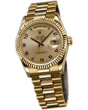 118238 champagne dial Arabic Rolex Day-Date 36