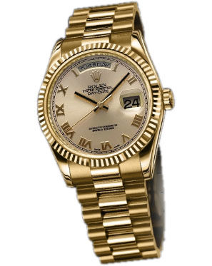118238 champagne dial Roman Rolex Day-Date 36