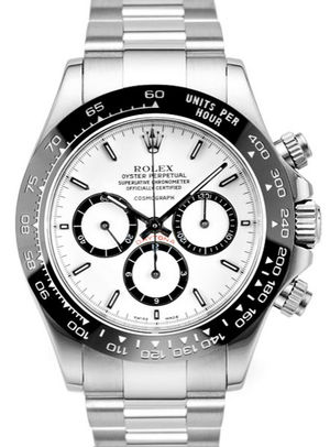 116520LN white dial Rolex Cosmograph Daytona