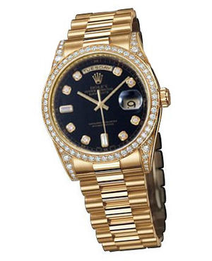 118388 black dial Rolex Day-Date 36