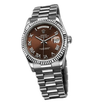 118239 brown dial roman numerals Rolex Day-Date 36