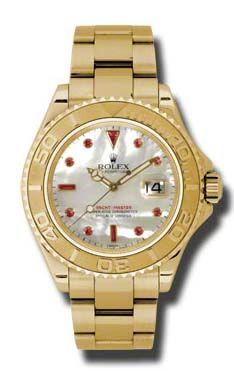 16628 mother of pearl dial ruby Rolex Yacht-Master