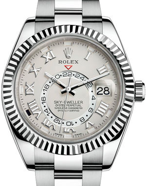 326939 Ivory-coloured Rolex Sky-Dweller