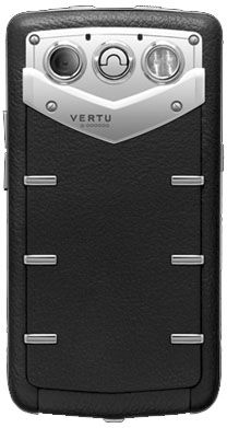 Polished Stainless Steel Sapphire Keys Black Leath Vertu Constellation Quest