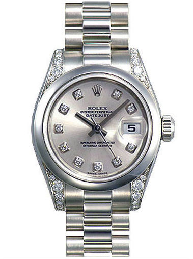 178296 silver dial diamond Rolex Datejust 31