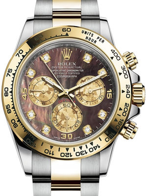 116503 Black mother-of-pearl set with diamonds Rolex Cosmograph Daytona