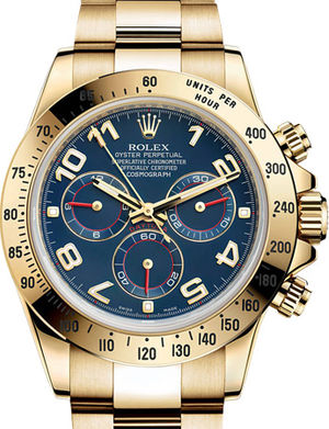 116528 Blue Rolex Cosmograph Daytona