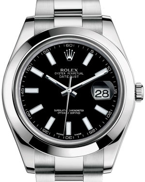 116300 black index dial Rolex Datejust 41