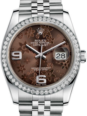 116244 bronz floral dial jublilee Rolex Datejust 36