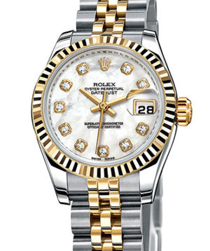 179173 white mother of pearl diamond dial jubilee Rolex Lady-Datejust 26 Archive