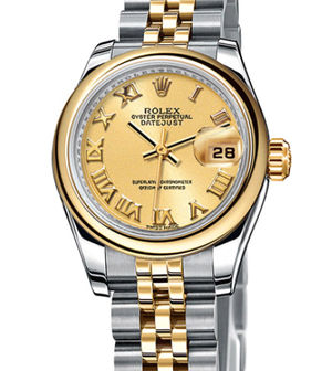 179163 champagne Roman dial Jubilee Rolex Lady-Datejust 26 Archive