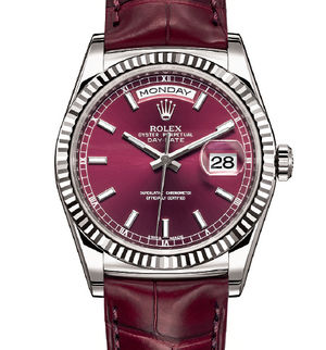 118139 Cherry long-lasting blue luminescence Rolex Day-Date 36