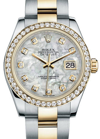 178383 mother of pearl diamond dial Rolex Datejust 31