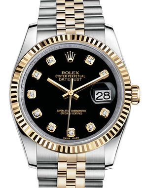 116233 black diamond dial Jubilee Rolex Datejust 36