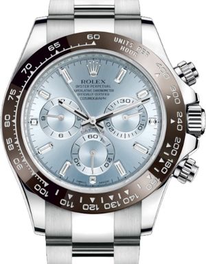 116506 Ice blue baguette-cut diamond Rolex Cosmograph Daytona