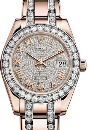81285 Diamond-paved Rolex Pearlmaster