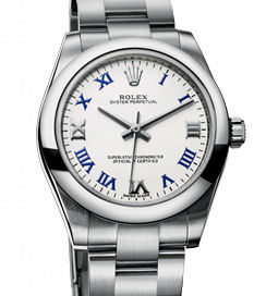 177200 white roman blue dial Rolex Oyster Perpetual