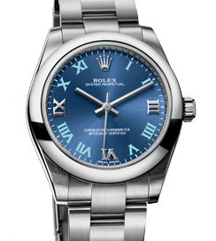 177200 Azzurro roman blue dial Rolex Oyster Perpetual