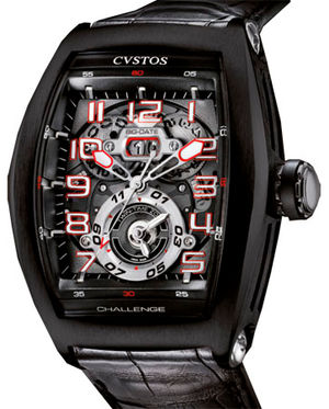 Challenge Twin-Time Black Steel Cvstos Masterpiece Twin-Time