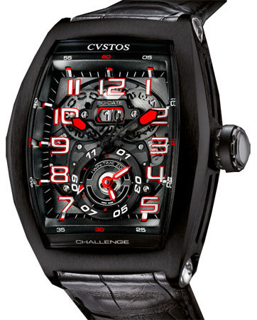 Challenge Twin-Time Black Steel Black Dial Cvstos Masterpiece Twin-Time