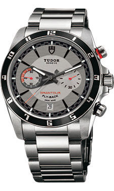 20550N silver dial steel bracelet Tudor Grantour