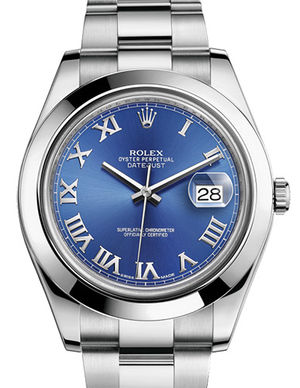 116300 blue azzurro dial Rolex Datejust 41