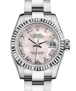 179174 pink mother of pearl Roman dial Oyster  Rolex Lady-Datejust 26 Archive