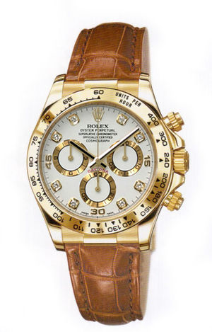 116518 white 8 diamond dial Rolex Cosmograph Daytona