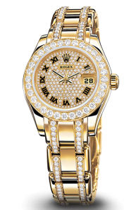80298  Diamond-paved Rolex Pearlmaster