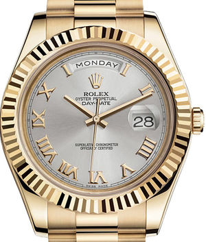 218238 silver dial Roman numerals Rolex Day-Date II Archive