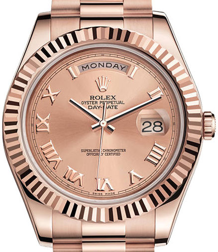 218235 Pink Roman dial Rolex Day-Date II Archive