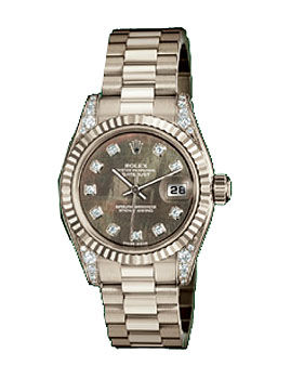 179239 dark mother of pearl diamond dial Rolex Lady-Datejust 26 Archive