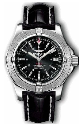 A17380.BLACK.CROCO.BD Breitling Avenger